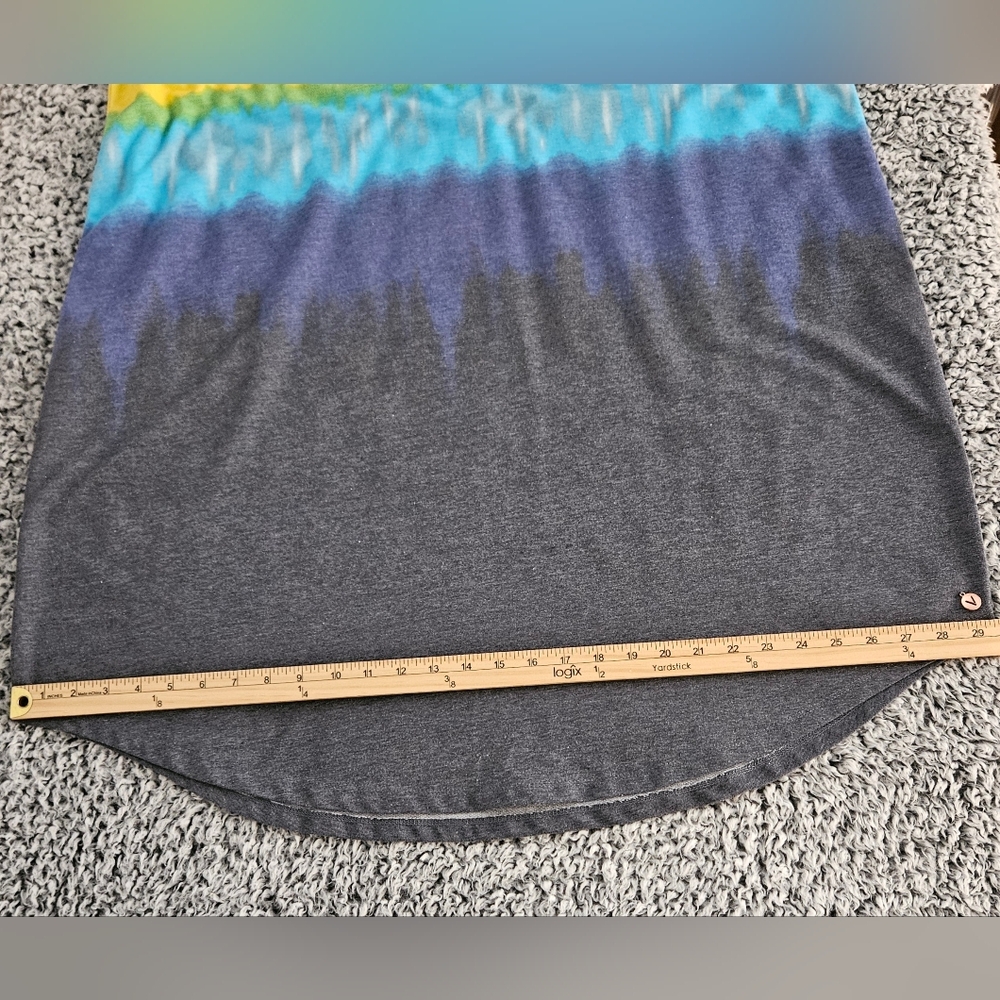 Lane Bryant LIVI Tie-Dye Rainbow Dress 22/24 Sleeveless Hooded Knit Cover Up 3XL - Picture 10 of 12